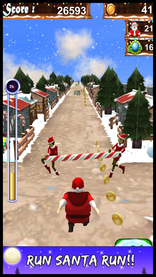 3D Santa Run & Christmas Racing: AppStore free new game - Φωτογραφία 3