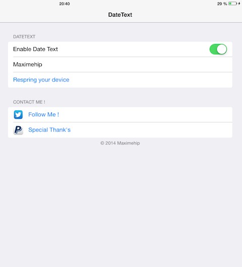 DateText: Cydia tweak new free - Φωτογραφία 2