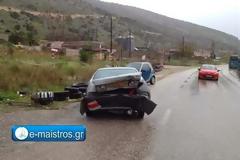 Σφοδρή σύγκρουση στην Αμφιλοχία με τρεις τραυματίες