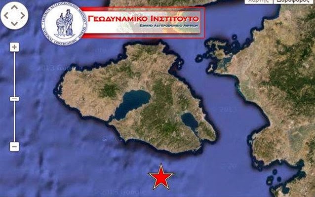 Σεισμική δόνηση 5 Ρίχτερ τα ξημερώματα στη θαλάσσια περιοχή της Λέσβου - Φωτογραφία 2