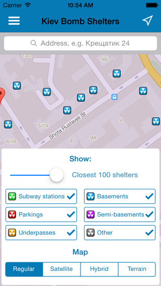 Kiev Bomb Shelters....μια εφαρμογή για την εύρεση καταφυγίων σε βομβαρδισμούς - Φωτογραφία 5