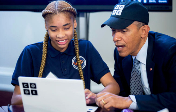 Ο Μπαράκ Ομπάμα είναι ο πρώτος πρόεδρος των ΗΠΑ που έφτιαξε κώδικα - Φωτογραφία 1