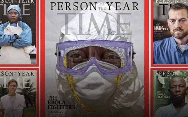 Time: Οι «μαχητές» κατά του Έμπολα και το «πρόσωπο της χρονιάς» [video] - Φωτογραφία 1