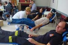 Αιμοδοσία συλλόγου εθελοντών πυροσβεστών των Π.Υ Νομού Λάρισας