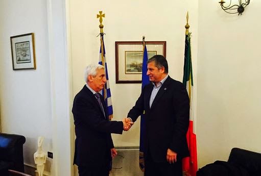 Γ.Πατούλης: Συνάντηση στην Ρώμη με τον Πρέσβη της Ελλάδας Θεμιστοκλή Δεμίρη - Φωτογραφία 1