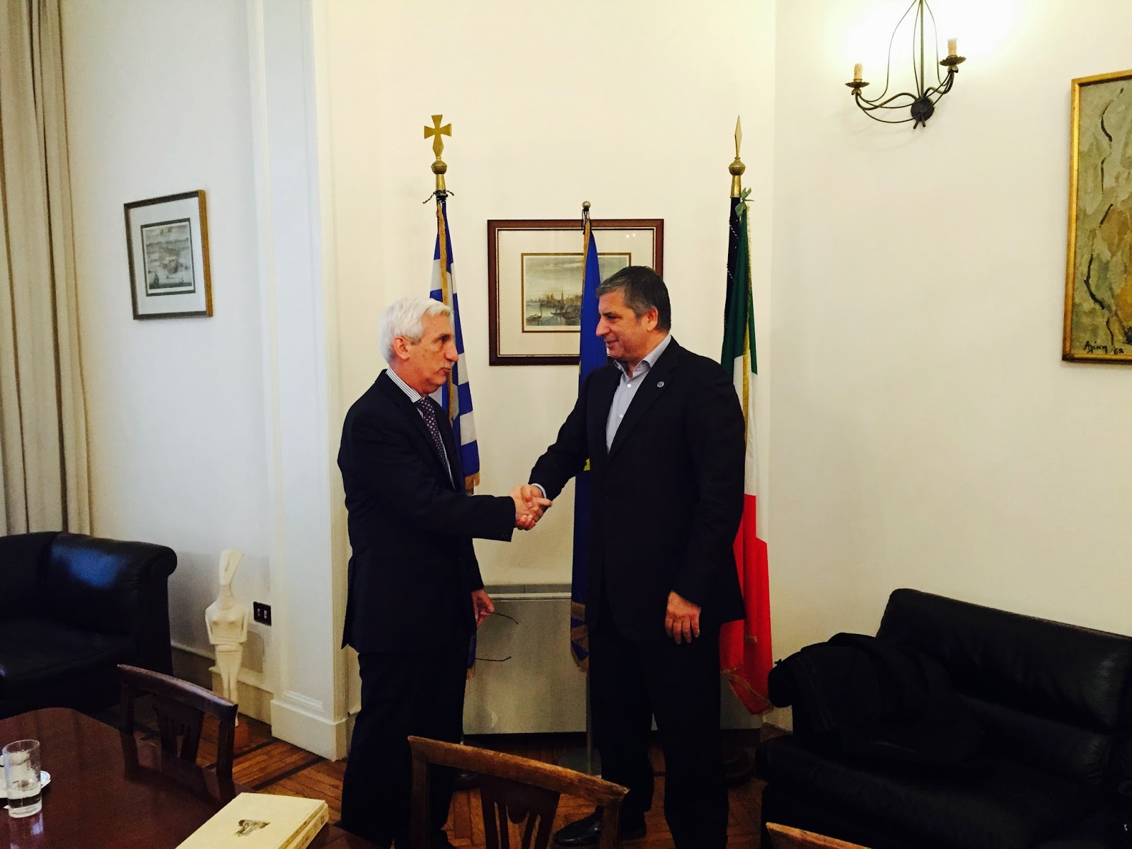 Γ.Πατούλης: Συνάντηση στην Ρώμη με τον Πρέσβη της Ελλάδας Θεμιστοκλή Δεμίρη - Φωτογραφία 2