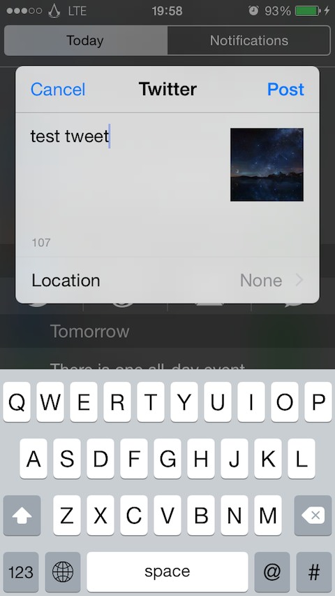 Share Widget for iOS 8: Cydia tweak new free - Φωτογραφία 4