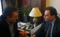 Συνάντηση του περιφερειάρχη κ .Μακεδονίας Απ. Τζιτζικώστα με τον υφυπουργό παιδείας Γ. Γεωργαντά - Φωτογραφία 1