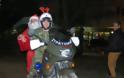 Με...''έλκυθρο'' της στρατονομίας ο Άγιος Βασίλης στην ΛΑΦ Χανίων