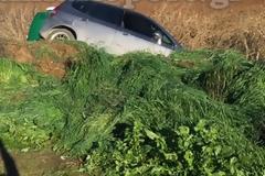 Είχαν άγιο οι οδηγοί από τα αυτοκίνητα που έπεσαν στο χαντάκι...[photos]