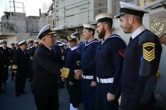 Επίσκεψη Αρχηγού ΓΕΝ στο ΑΣ και στο ΝΣ για Ανταλλαγή Ευχών