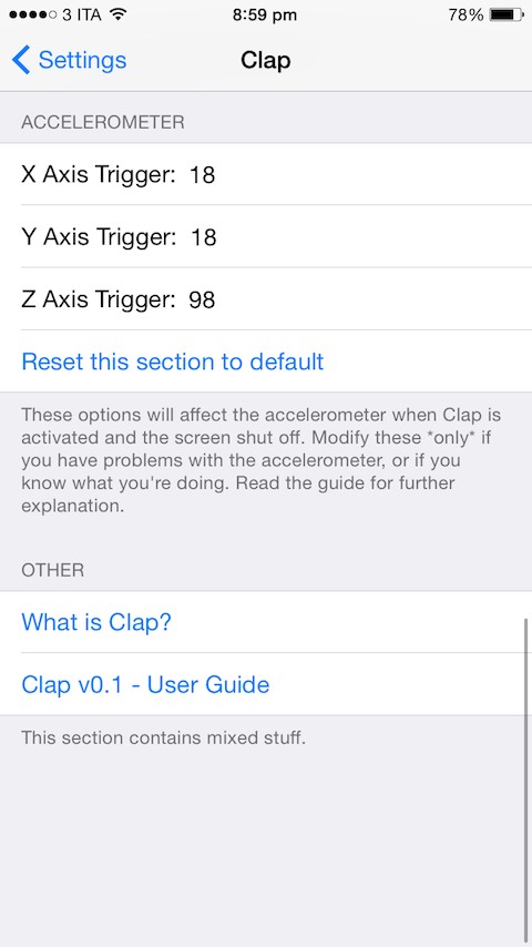 Clap: cydia tweak new v0.1 ($0.99)....ένα βοήθημα για τους αφηρημένους - Φωτογραφία 2