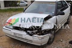 Ε.Ο.Πύργου-Τριπόλεως: Σύγκρουση 3 Ι.Χ. κοντά στην Βαρβάσαινα