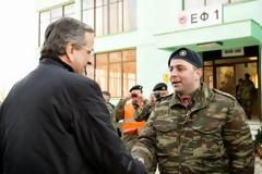 Φωτό από την επίσκεψη Σαμαρά στο ΕΦ 1 στις Καστανιές
