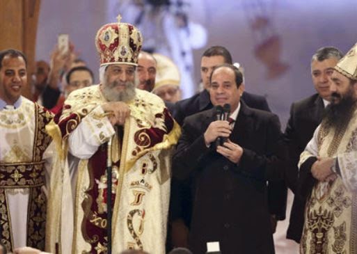 Αίγυπτος: Πρώτη φορά Πρόεδρος της χώρας- στη Λειτουργία των Χριστουγέννων - Φωτογραφία 1