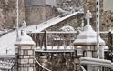 5825 - Μοναδικές φωτογραφίες του Ηλία Βουτσινά από την χιονισμένη Ι.Μ. Αγίου Παύλου - Φωτογραφία 10