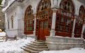 5825 - Μοναδικές φωτογραφίες του Ηλία Βουτσινά από την χιονισμένη Ι.Μ. Αγίου Παύλου - Φωτογραφία 15