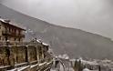 5825 - Μοναδικές φωτογραφίες του Ηλία Βουτσινά από την χιονισμένη Ι.Μ. Αγίου Παύλου - Φωτογραφία 5