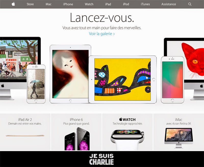 Και η Apple τάχθηκε υπέρ του Charlie Hebdo - Φωτογραφία 2