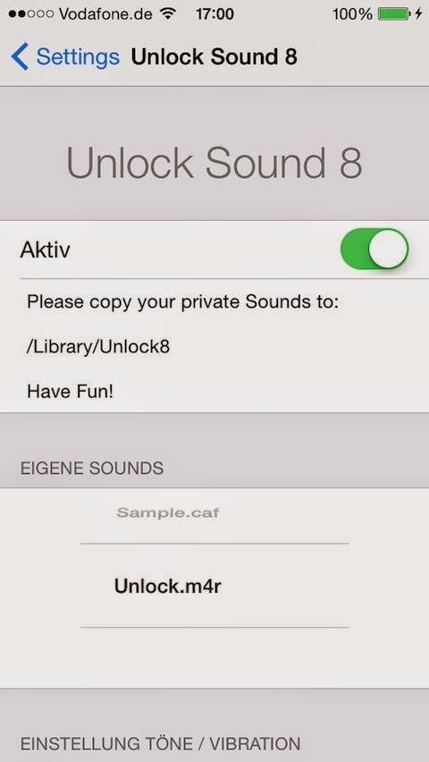 UnlockSound8: Cydia tweak new - Φωτογραφία 1