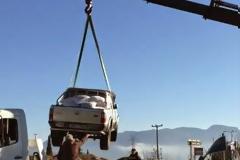Λαμία: Τροχαίο στην Ξηριώτισσα - Ευτυχώς τον σταμάτησε η πινακίδα [video + photos]