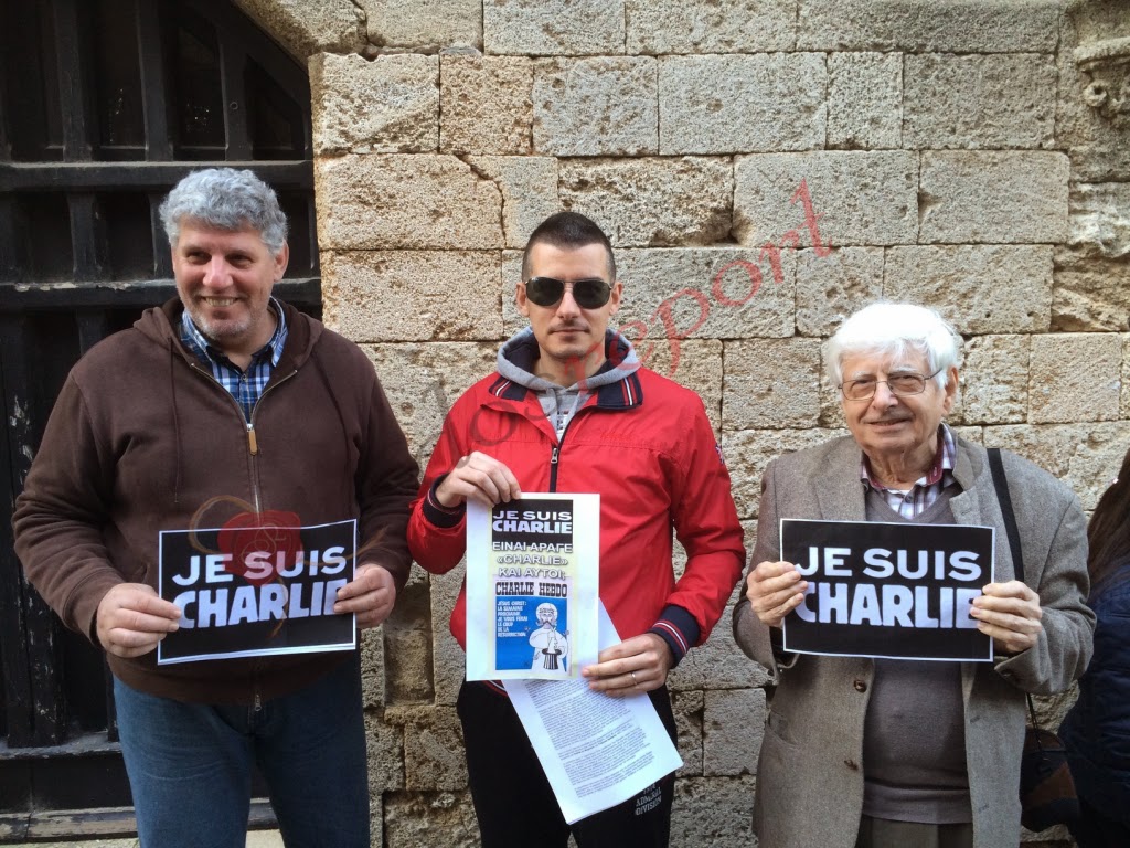 Je suis Charlie, «φώναξε» σιωπηλά η Ρόδος - Φωτογραφία 2