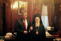 Επίσκεψη του προέδρου της ΚΕΔΕ και Δημάρχου Αμαρουσίου Γ.Πατούλη στο Οικουμενικό Πατριαρχείο Κωνσταντινουπόλεως στο Φανάρι