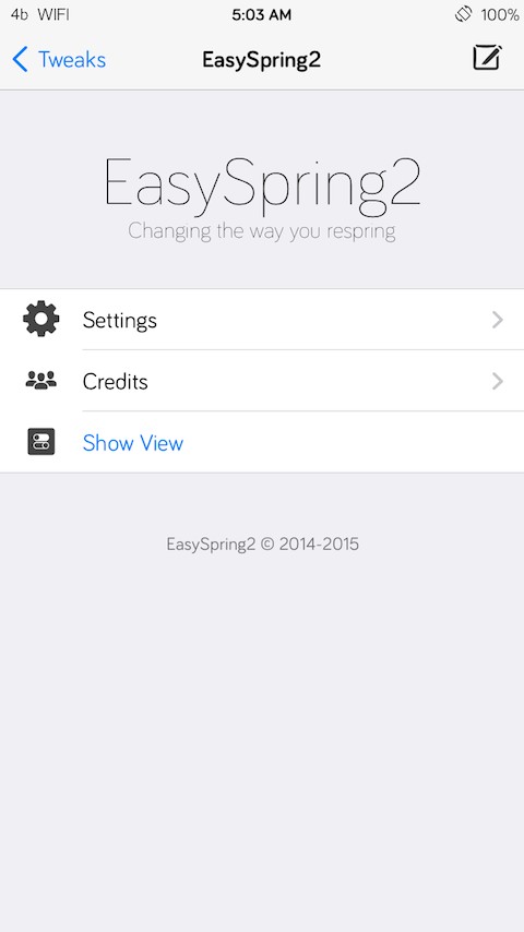 EasySpring2 (iOS 8): Cydia tweak new free - Φωτογραφία 2