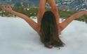 ΑΠΙΣΤΕΥΤΟ! Ποια Ελληνίδα γυμνάστρια κάνει yoga στο χιόνι χωρίς...ρούχα; [video + photos] - Φωτογραφία 2