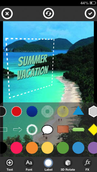 TypoPic - Text 3D Rotation: AppStore free today - Φωτογραφία 5