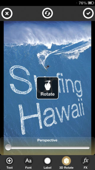 TypoPic - Text 3D Rotation: AppStore free today - Φωτογραφία 6