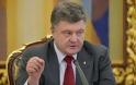 Σε αποκλιμάκωση στην Ουκρανία επιμένει ο Ποροσένκο