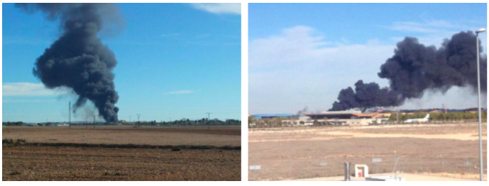 Ελληνικό F - 16 έπεσε μέσα σε αεροδόμιο της Ισπανίας, πάνω σε άλλο μαχητικό - 4 τραυματίες - Φωτογραφία 3