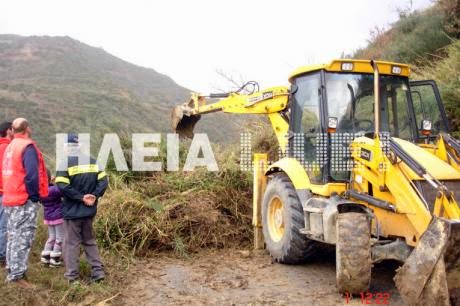 Ηλεία: Το βουνό κρέμεται πάνω από τα κεφάλια τους - Μεγάλες κατολισθήσεις - Δείτε φωτο - Φωτογραφία 3