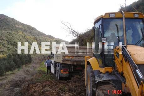 Ηλεία: Το βουνό κρέμεται πάνω από τα κεφάλια τους - Μεγάλες κατολισθήσεις - Δείτε φωτο - Φωτογραφία 5