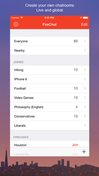 FireChat: AppStore free update v5.6.1 - Φωτογραφία 4