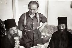 5973 - Δυο αξιόλογοι Αγιορείτες, Ρώσοι Μοναχοί σε φωτογραφία του 1941