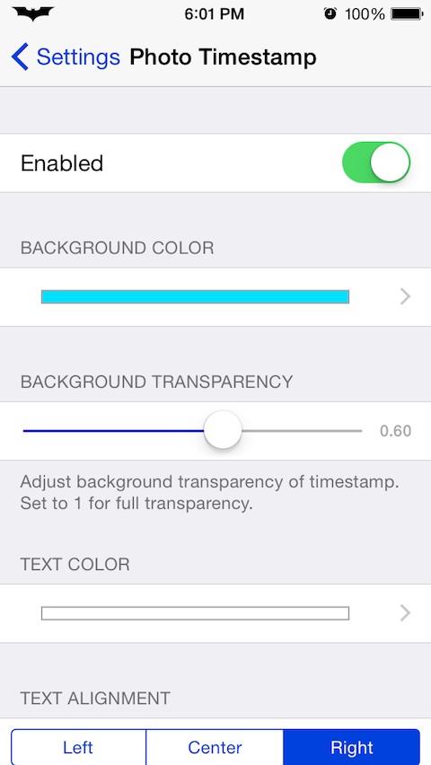 Photo Timestamp: Cydia tweak new v1.0.0 ($1.99) - Φωτογραφία 2