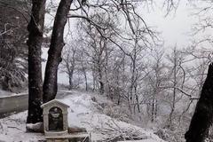 Στα λευκά η Καμαρίνα και η Κρυοπηγή στην Πρέβεζα - Δείτε μοναδικές εικόνες