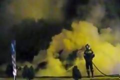 Φωτιά πήρε Ι.Χ. στην είσοδο του Πύργου [video + photos]