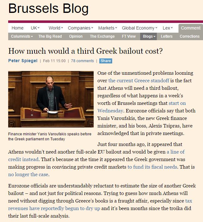 Βόμβα από τους Financial Times: Η Ελλάδα θα χρειαστεί και τρίτο πακέτο διάσωσης - Φωτογραφία 2