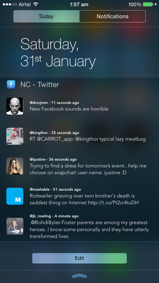 NC - Twitter Widget for Notification Center:  AppStore free today...το twitter παντού - Φωτογραφία 3