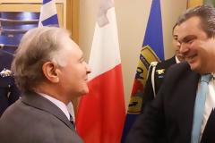 Συνάντηση ΥΕΘΑ Πάνου Καμμένου με τον Πρέσβη της Μάλτας στην Ελλάδα Charles Stafrace