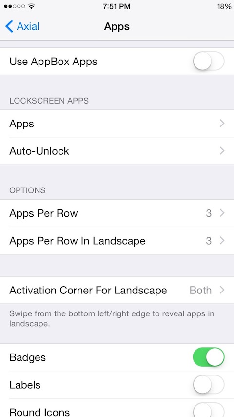 Axial: Cydia tweak new v1.0.0 ($1.5) - Φωτογραφία 3