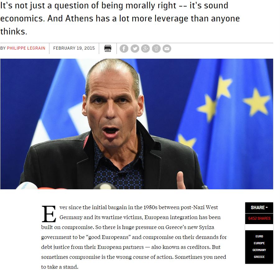 «Η Ελλάδα δεν πρέπει να ενδώσει στον γερμανικό εκφοβισμό» - Φωτογραφία 3