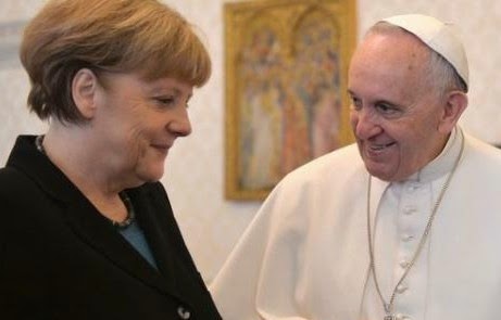 Η Μέρκελ συναντήθηκε με τον Πάπα Φραγκίσκο! - Φωτογραφία 1