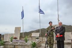 Χαιρετισμός του ΑΝΥΕΘΑ Κώστα Ήσυχου στο Μνημόσυνο για τους 212 Έλληνες που εκτελέστηκαν από τα γερμανικά στρατεύματα κατοχής στη θέση Βίγλες Μεγαλόπολης στις 24.2.1944