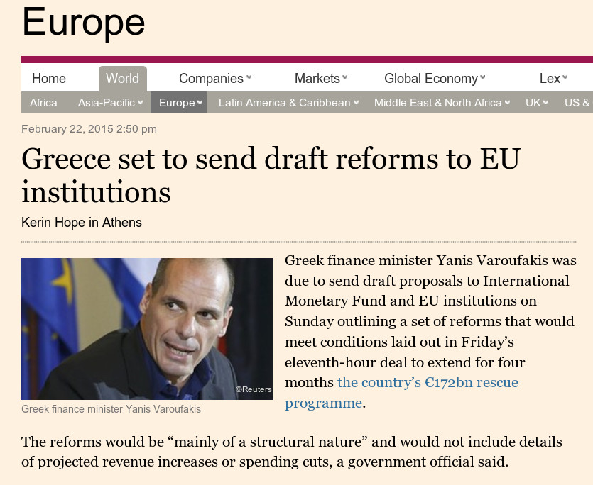 Financial Τimes: Αυτά είναι τα μέτρα που θα προτείνει η Ελλάδα στην Ευρώπη - Φωτογραφία 2