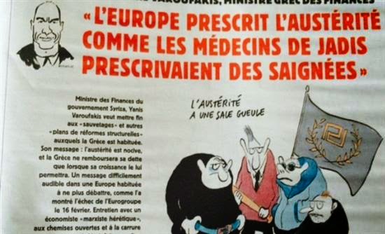 Το Charlie Hebdo σκιτσάρει τον Βαρουφάκη... [photo] - Φωτογραφία 1