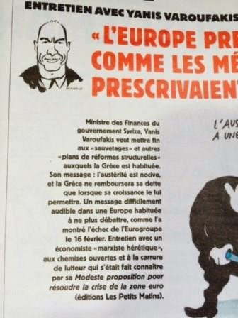 Το Charlie Hebdo σκιτσάρει τον Βαρουφάκη... [photo] - Φωτογραφία 2
